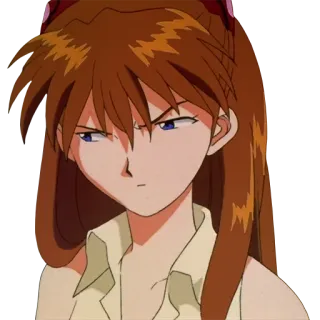 🤔 Asuka Langley Sohryu Neon Genesis Evangelion anime, Asuka, Evangelion, manga, character telegram sticker