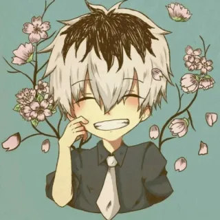 💧 Anime, Manga, Cartoon, Junge, Süß, Kawaii, Illustration whatsapp sticker