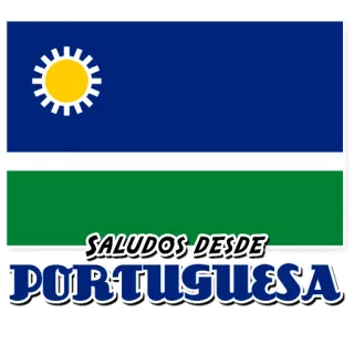 🇻🇪 SALUDOS DESDE PORTUGUESA Portugis, Venezuela, bendera, negara bagian, perjalanan whatsapp sticker