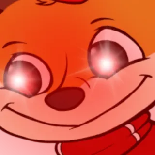 😀 cartoon, animal, fox, grin, meme, evil telegram sticker