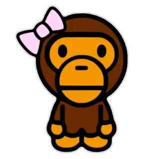 🫥 mono, mono, dibujo, mono, animal, personaje, pegatina telegram sticker