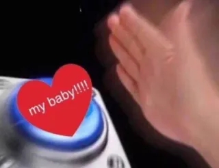 🍄 my baby!!!! heart, love, affection, cute, baby telegram sticker