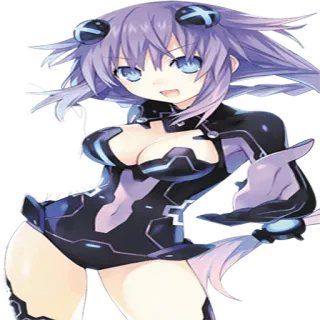 🤝 Neptune Hyperdimension Neptunia Anime, Jeu vidéo, Dessin animé, Hyperdimension Neptunia telegram sticker