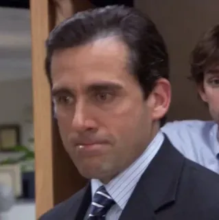 🗞 Michael Scott The Office lustig, porträt, fernsehen, büro, michael scott telegram sticker