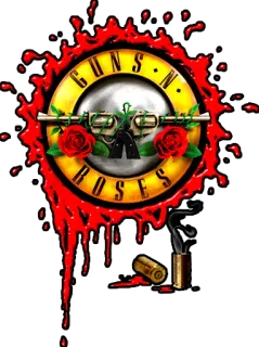 🔫 GUNS N' ROSES Guns N' Roses, Band, Musik, Rock, Waffen, Rosen whatsapp sticker