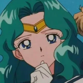🌱 Sailor Neptune Sailor Moon anime, sailor moon, sailor neptune, cartoon, character, girl telegram sticker