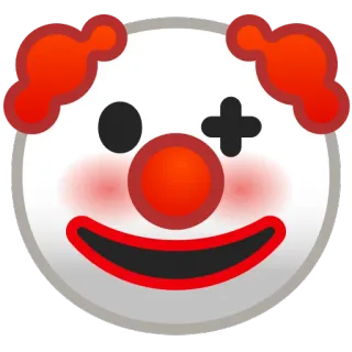 🤡 Badut, Emoji, Wajah, Sirkus, Lucu telegram sticker