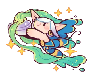 😇 만화, 귀여운, 마법, 캐릭터, 판타지, 반짝임 telegram sticker