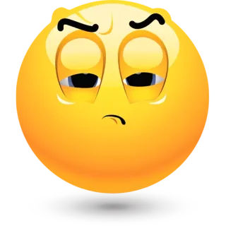 😐 emoji, smutny, znudzony, zmęczony, nieszczęśliwy, emocja, wyraz telegram sticker