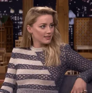 🧜‍♀ Amber Heard актриса, женщина, блондинка, портрет, знаменитость telegram sticker