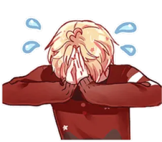 😓 pleurer, animé, triste, émotionnel, dessin animé whatsapp sticker