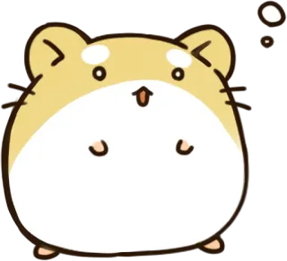 😯 hamster, cute, animal, rodent, cartoon telegram sticker