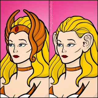 😄 She-Ra Cartoon, Prinzessin, Frau, Haare, Fantasy whatsapp sticker