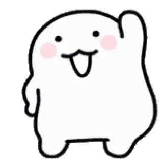 💬 милый, капля, мультик, смешной, счастливый, привет whatsapp sticker