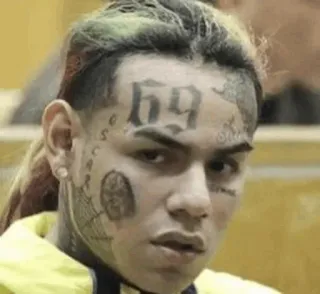 🧑‍🎤 Tekashi 6ix9ine rappeur, Tekashi69, 6ix9ine, tatouage, célébrité telegram sticker