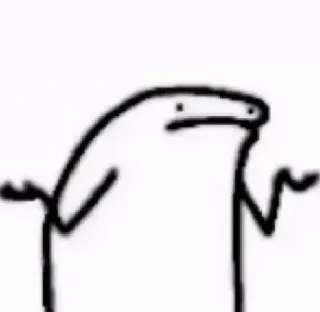 🙁 autocollant, haussement épaules, question, incertain, mème, confus telegram sticker