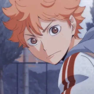 🔑 Hinata Shoyo Haikyuu!! Anime, Haikyu!!, Hinata Shoyo, Volley-ball, Personnage, Manga telegram sticker