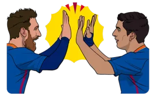 😊 Messi, Suarez futebol, futebol, jogadores, toca aqui, time, esportes, gol telegram sticker