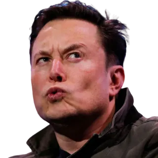 🤔 Elon Musk Elon Musk, Meme, Empresário, Tecnologia telegram sticker