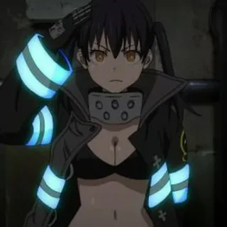 🔥 Maki Oze Fire Force anime, fire fighter, cartoon, manga, character, fire force, maki oze telegram sticker