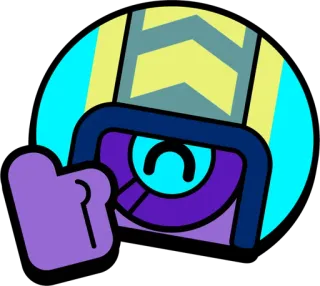 👍 doigt d'honneur, geste, dessin animé, sticker, violet, main telegram sticker
