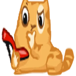 👠 animal, hamster, red shoe, cartoon, rodent telegram sticker