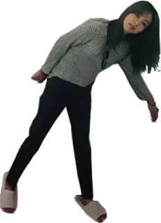🙃 wanita, pakaian kasual, dalam ruangan, orang, perempuan telegram sticker