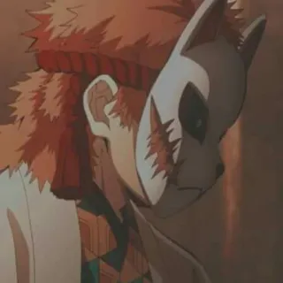 🦊 Sabito Demon Slayer 錆兎, 鬼滅の刃, マスク, アニメ telegram sticker