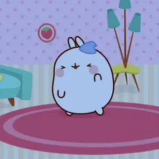 🌟 rabbit, molang, cute, cartoon, kawaii telegram sticker