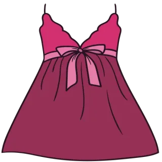 👙 ชุดเดรส, เสื้อผ้า, ชุดชั้นใน, ชุดนอน, ชุดนอน, ผู้หญิง, สีชมพู whatsapp sticker