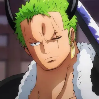 🌽 Zoro One Piece anime, one piece, roronoa zoro, zoro, swordsman, pirate telegram sticker