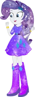 😃 Rarity My Little Pony: Equestria Girls Seltenheit, My Little Pony, Equestria Girls, Cartoon whatsapp sticker