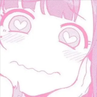 😍 anime, cute, heart, pink, manga, kawaii, girl telegram sticker
