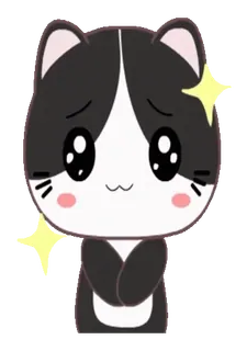 🥺 Katze, süß, Cartoon, Tier, Aufkleber whatsapp sticker