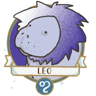 ♌️ LEO зодиак, лев, астрология, лев, знак whatsapp sticker