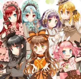 😃 Anime, Filles, Mignon, Kawaii, Manga, Art, Illustration whatsapp sticker
