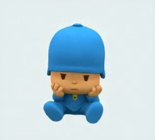 ☀️ Pocoyo мультфильм, ребенок, синий, телешоу telegram sticker