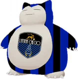 🟦 Snorlax Latina Calcio pokemon, snorlax, latina calcio, club de fútbol, italia telegram sticker