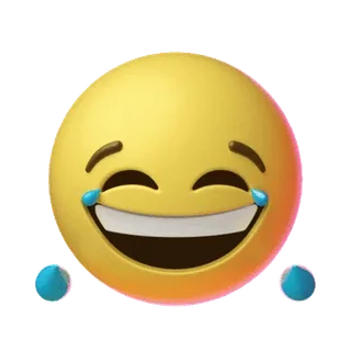 🌟 emoji, lachen, huilen, gezicht, grappig, uitdrukking telegram sticker