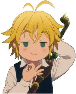 👌 Meliodas Seven Deadly Sins Anime, Meliodas, Seven Deadly Sins, Chibi, Sticker telegram sticker