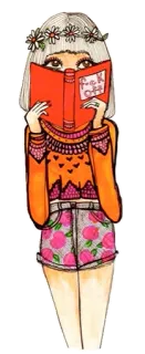 🙈 F**k off book, offensive, teen, girl, daisy, swear word telegram sticker