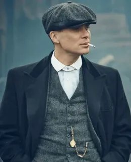 🌵 Tommy Shelby Peaky Blinders Gangster, Cillian Murphy, Peaky Blinders, Rokok, 1920-an, Drama telegram sticker