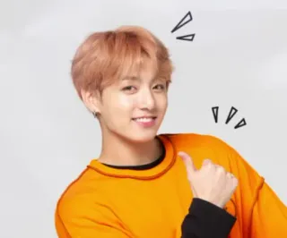 👍 Jungkook BTS, K-pop, Jungkook, singer, thumbs up, portrait telegram sticker