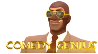 😎 COMEDY GENIUS comédie, génie, humour, drôle whatsapp sticker