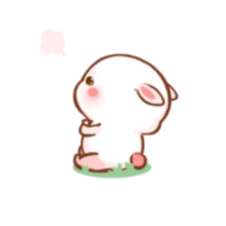 😤 królik, słodki, zwierzę, naklejka, kreskówka whatsapp sticker