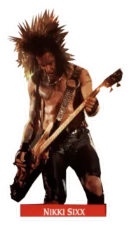 🎸 Nikki Sixx muziek, muzikant, rock, bas, gitaar telegram sticker