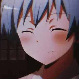 😊 Nagisa Shiota Assassination Classroom anime, cartoon, smiling, cute, Nagisa Shiota telegram sticker