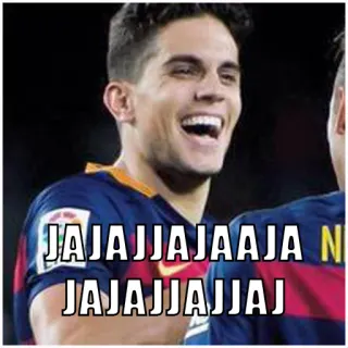 😂 JAJAJJJAAJAJA
JAJAJJJAJAJ soccer, football, player, laughing, meme telegram sticker