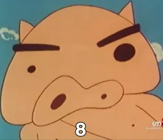 🐽 8 豚, 漫画, キャラクター, 数字の8 telegram sticker