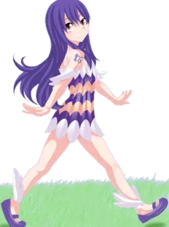 😀 Wendy Marvell Fairy Tail Anime, Mädchen, Fairy Tail, Magier, Süß telegram sticker